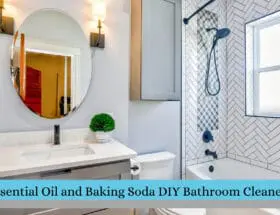 Essential Oil and Baking Soda DIY Bathroom Cleaner