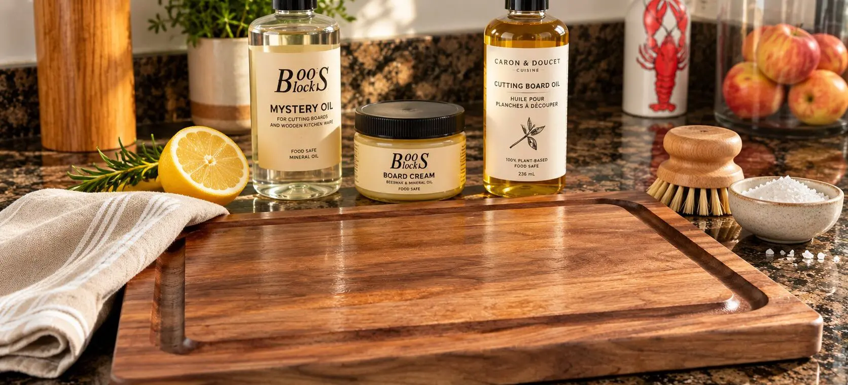 wood cutting boards oils