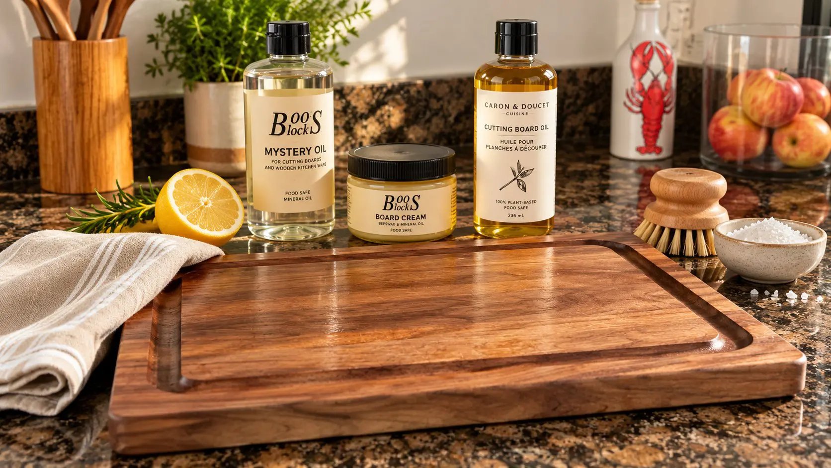 wood cutting boards oils