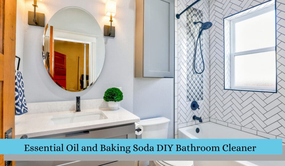 Essential Oil and Baking Soda DIY Bathroom Cleaner